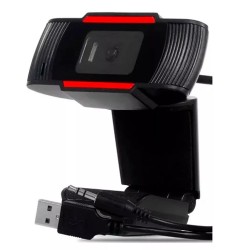 Webcam Camera Gamer Para Pc Notebook Microfone P2 Usb Hd 720p